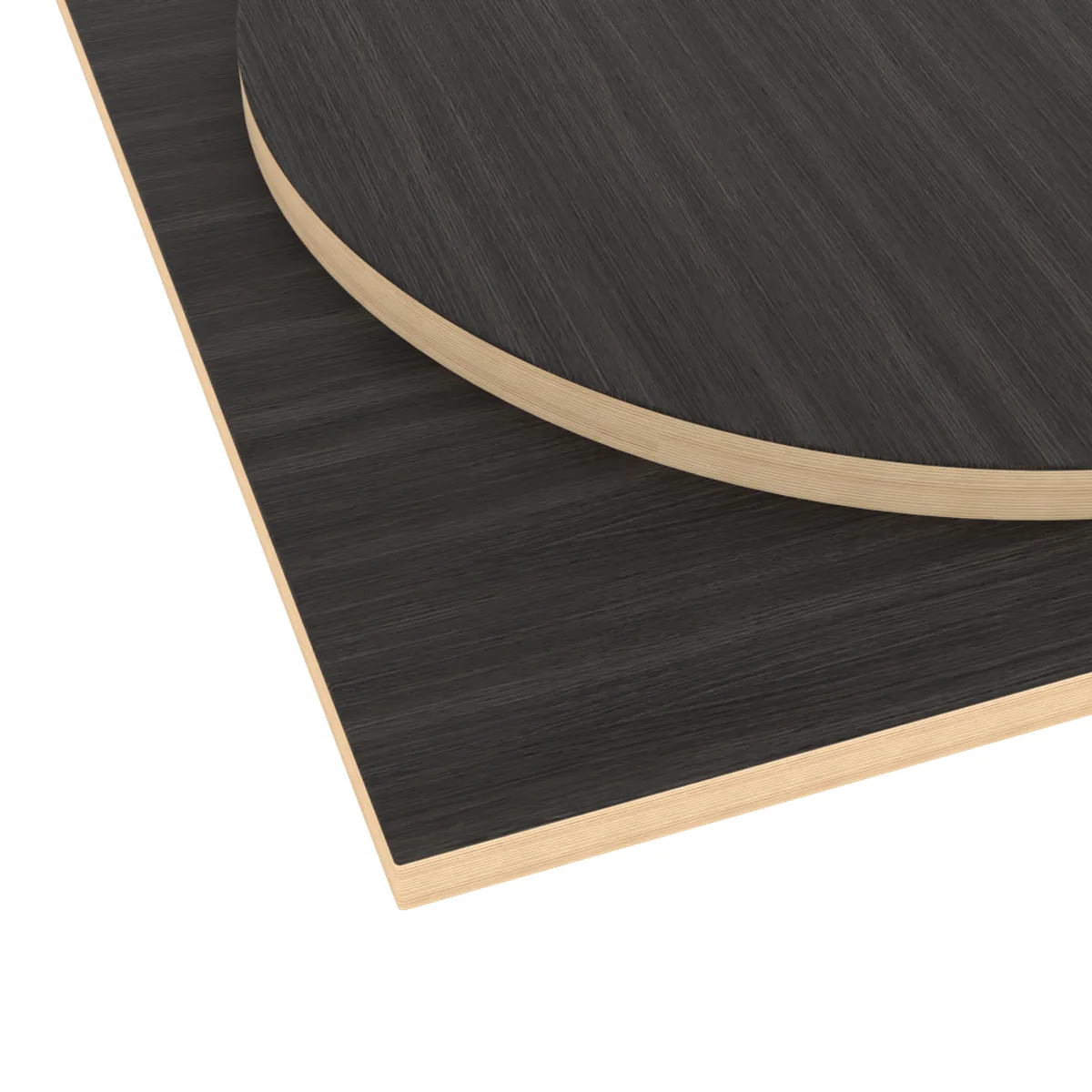 Wood Veneer top with Plywood edge Inside Out Contracts