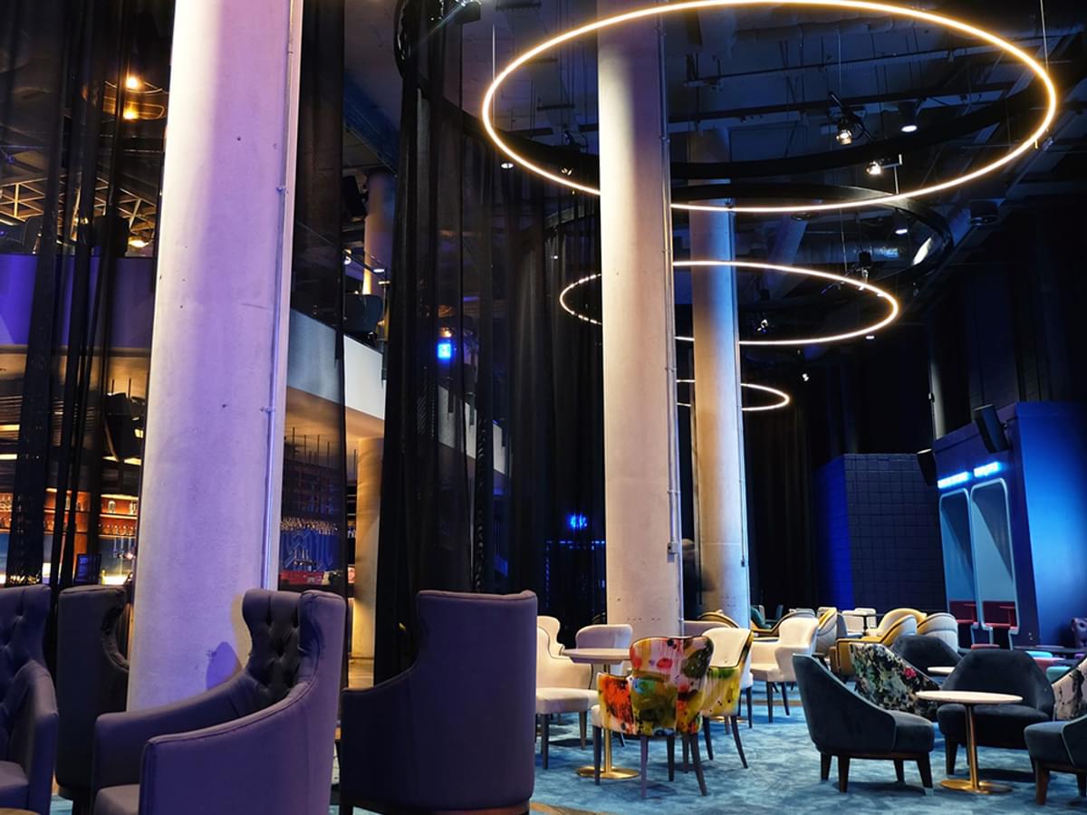 The Blueroom, O2 Priority Lounge | Inside Out Contracts