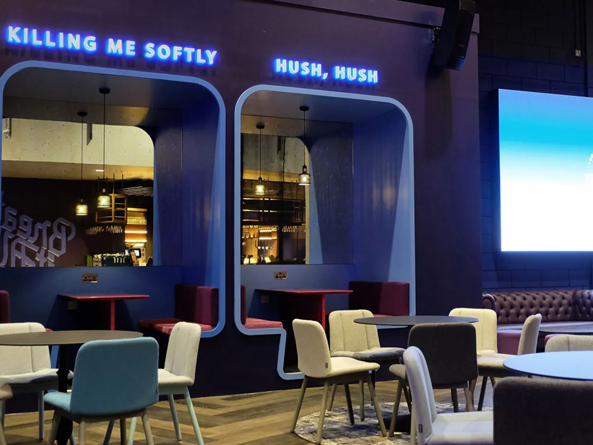 The Blueroom, O2 Priority Lounge | Inside Out Contracts