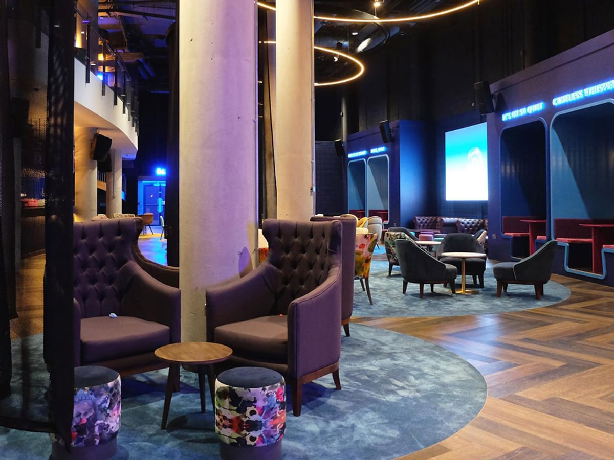 The Blueroom, O2 Priority Lounge | Inside Out Contracts