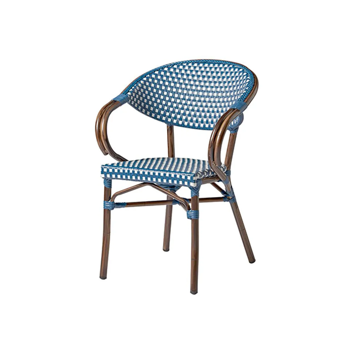 Toulouse Blue Bistro Chair Inside Out Contracts