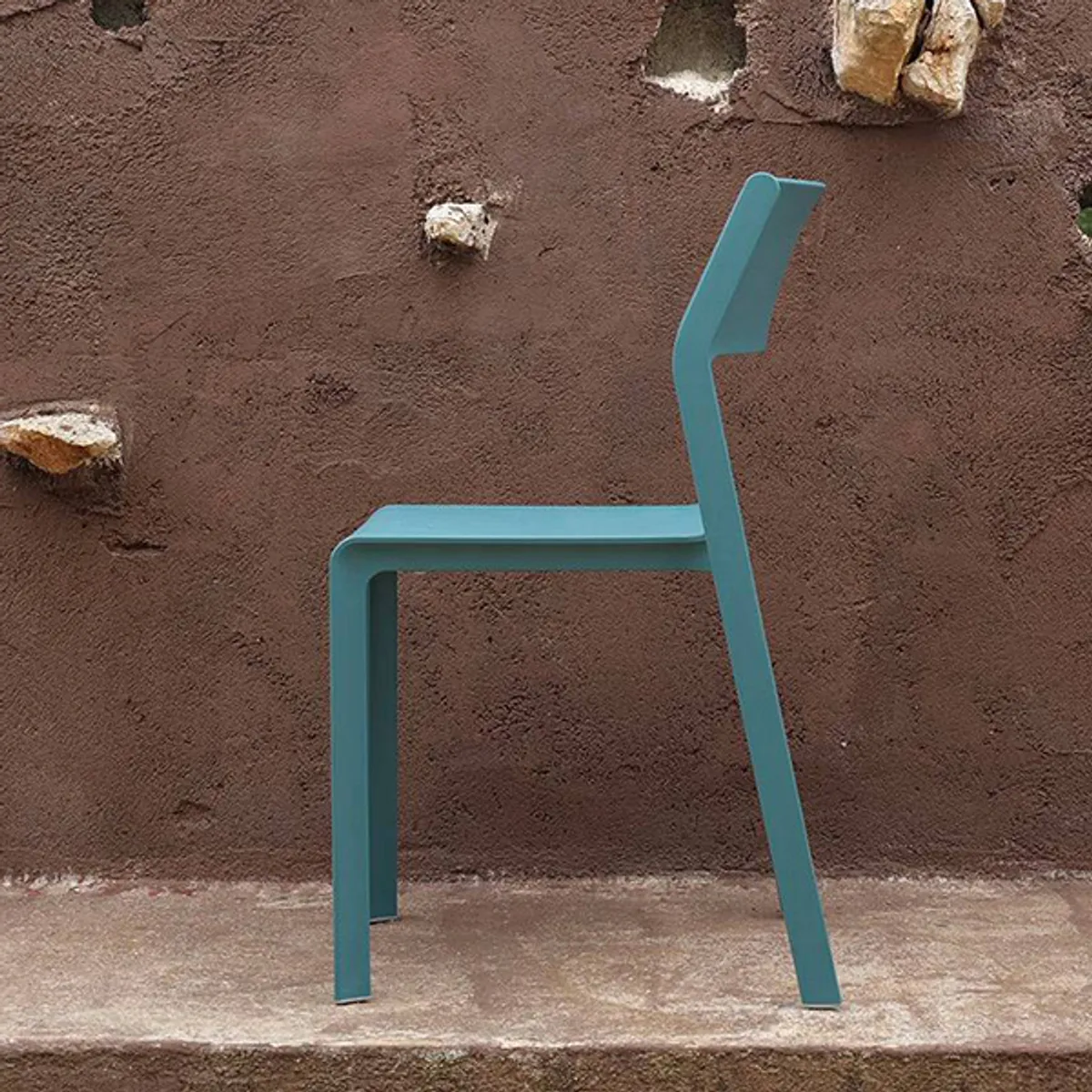 Trill Side Chair Blue Outdoor Furniture By Insideoutcontracts