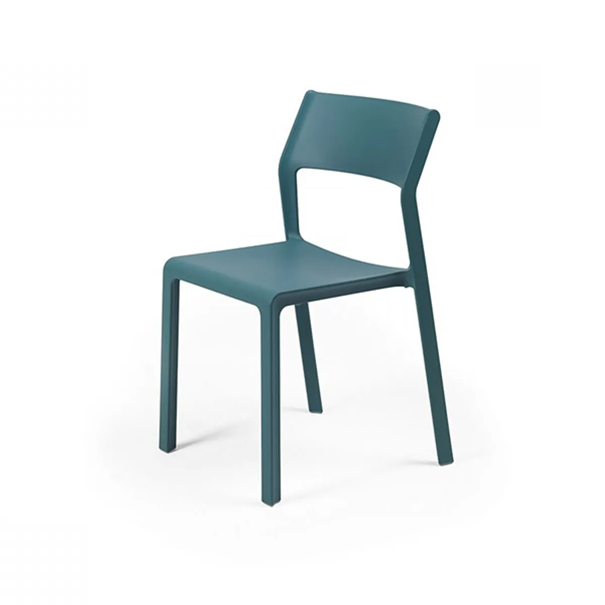 Trill Side Chair Fibreglass Chair For Outdoor In Blue