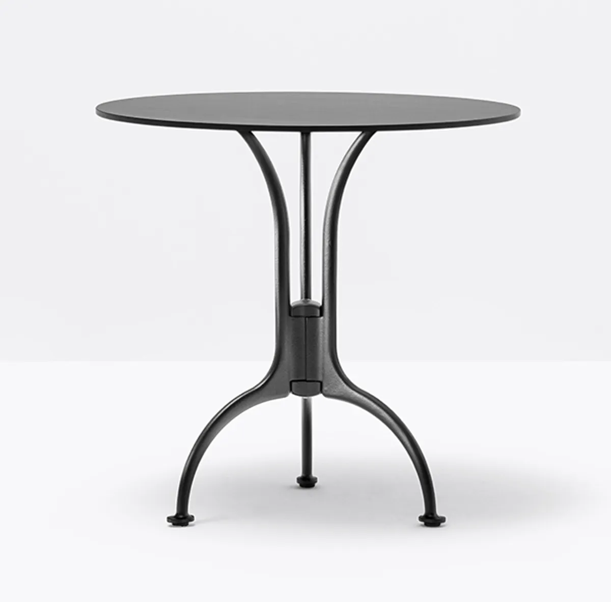 Venice Outdoor Table Base In Sandblasted Steel Silver Powdercoating