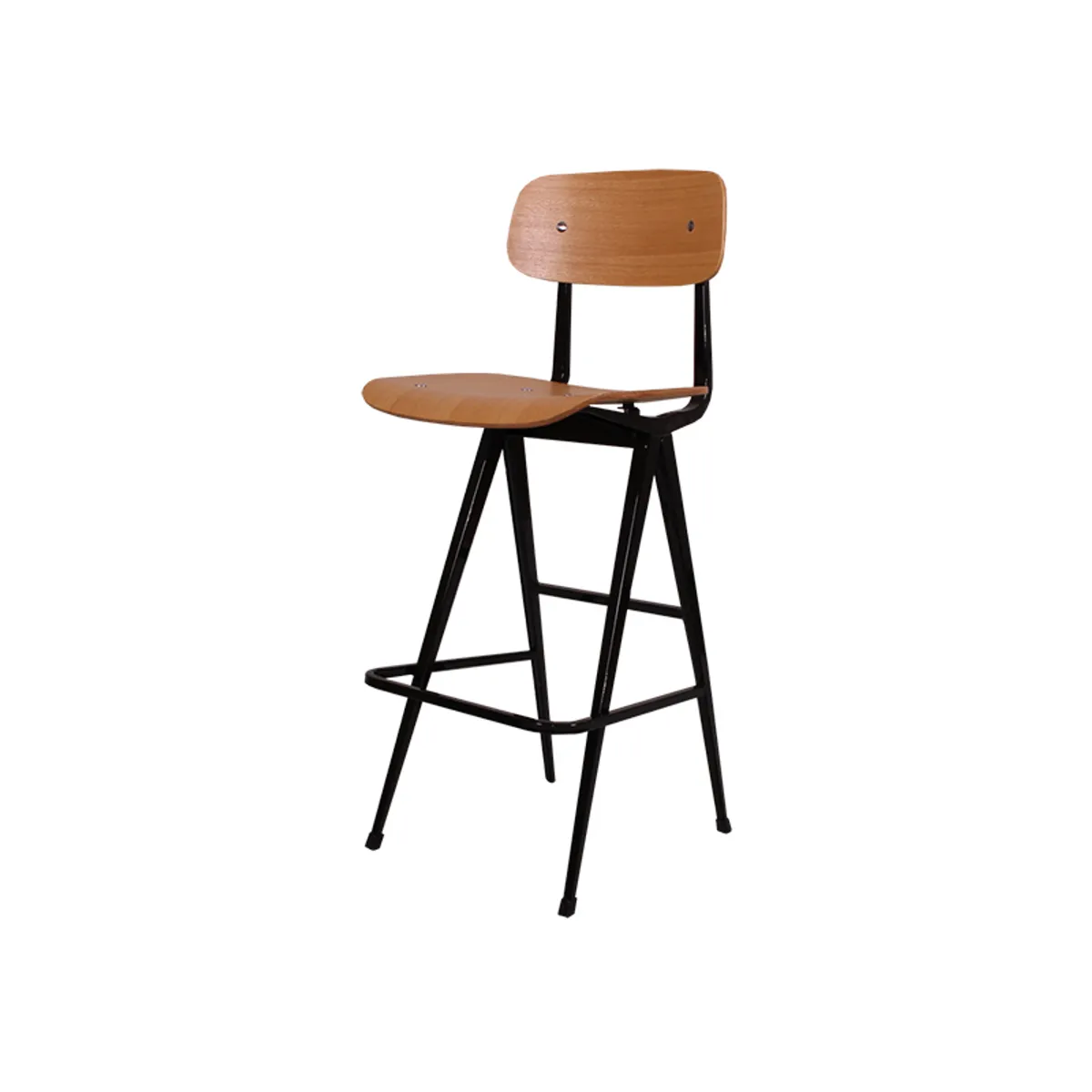 Venture Bar Stool Wooden And Steel Stool Classic Design For Cafes Bars And Restaurants 023