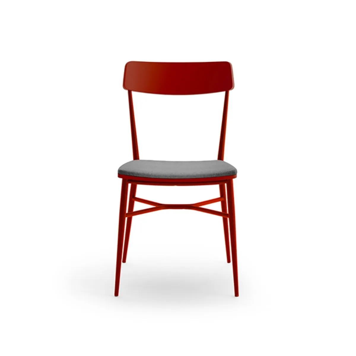 Web Agatha Side Chair Red Frame