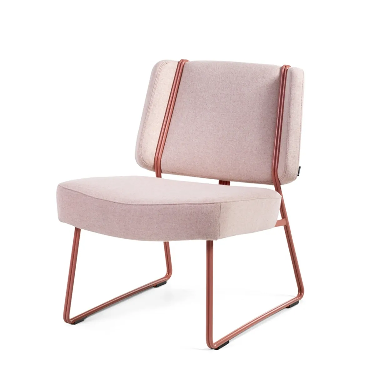Web Frankie Lounge Chair In Pink