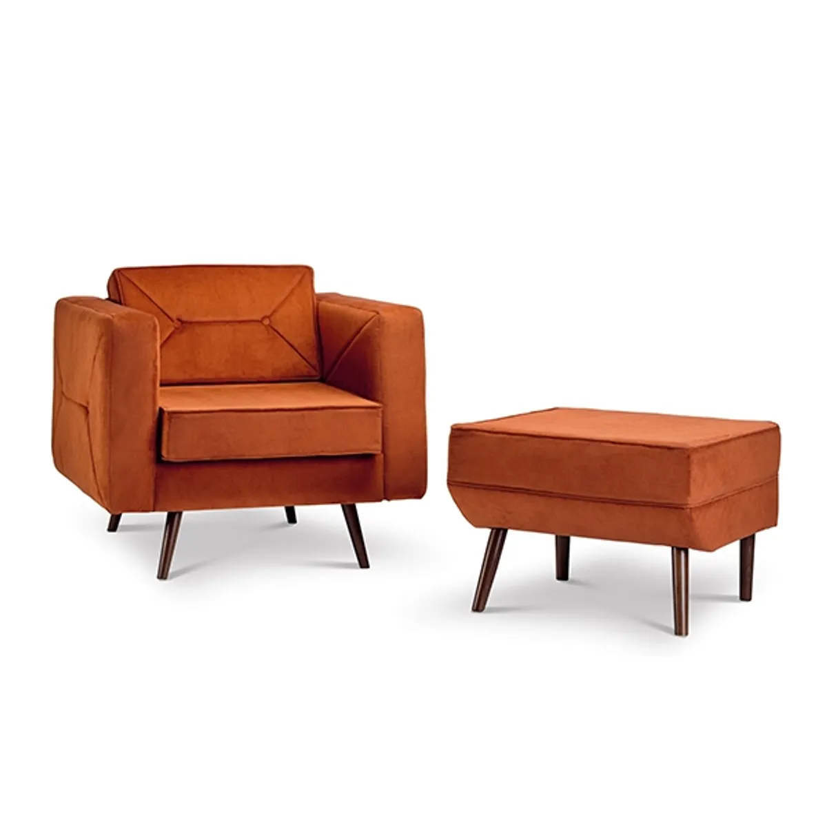 Web Inferno Lounge Chair And Foot Stool