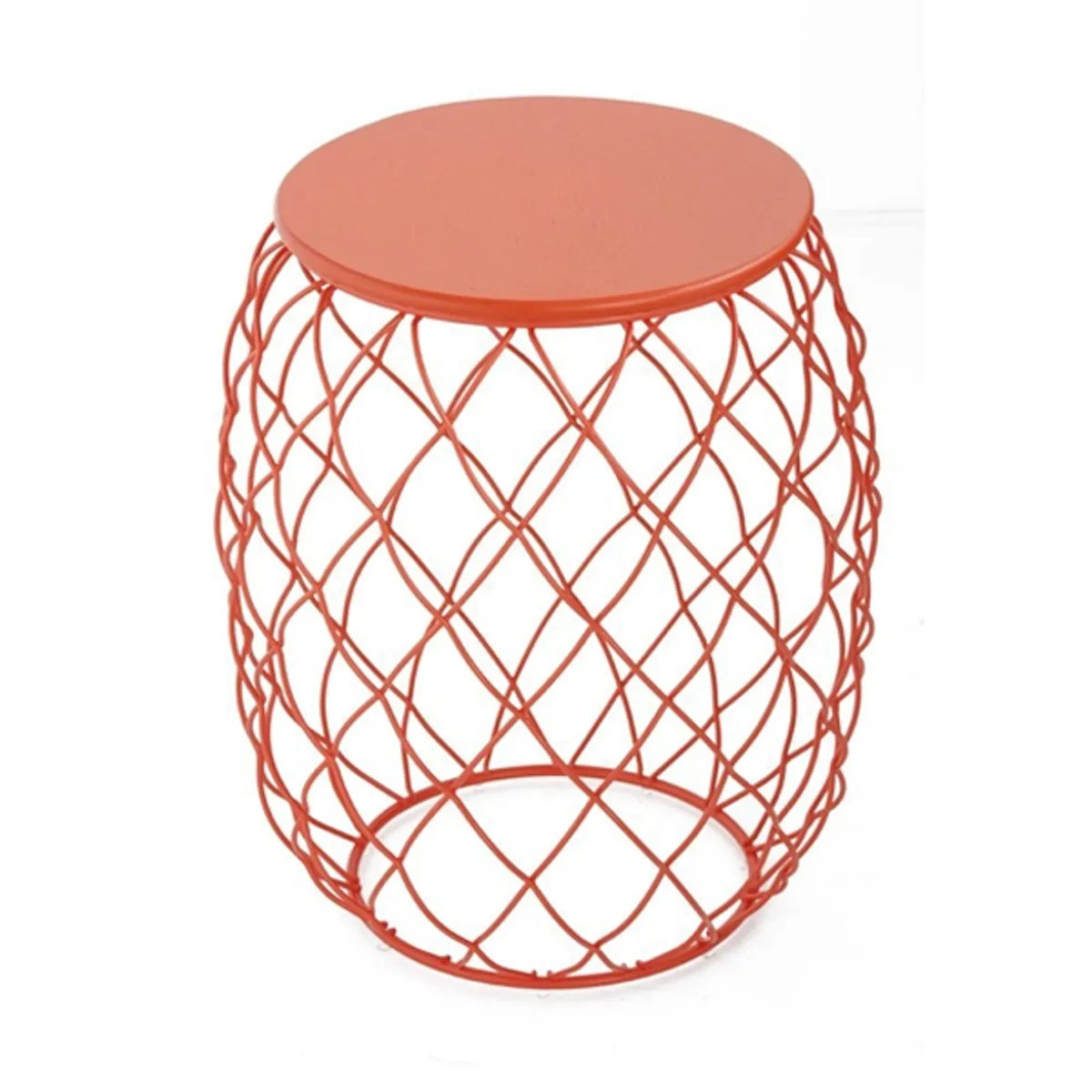 Web Pina Low Table Coral Red
