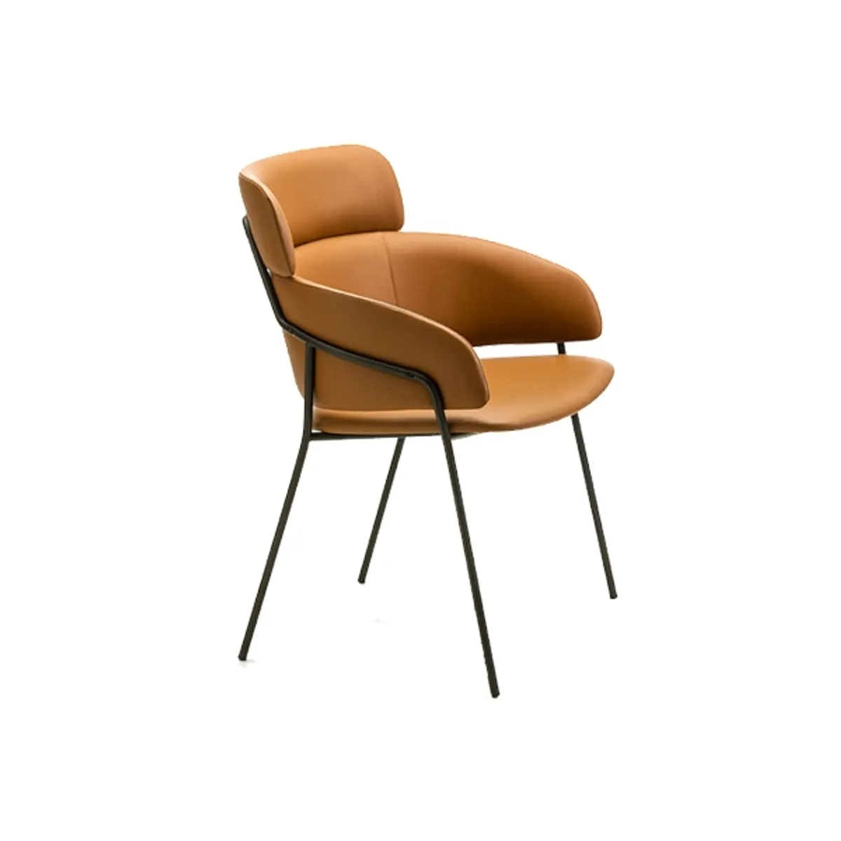 Web Portobello Chair In Tan Leather