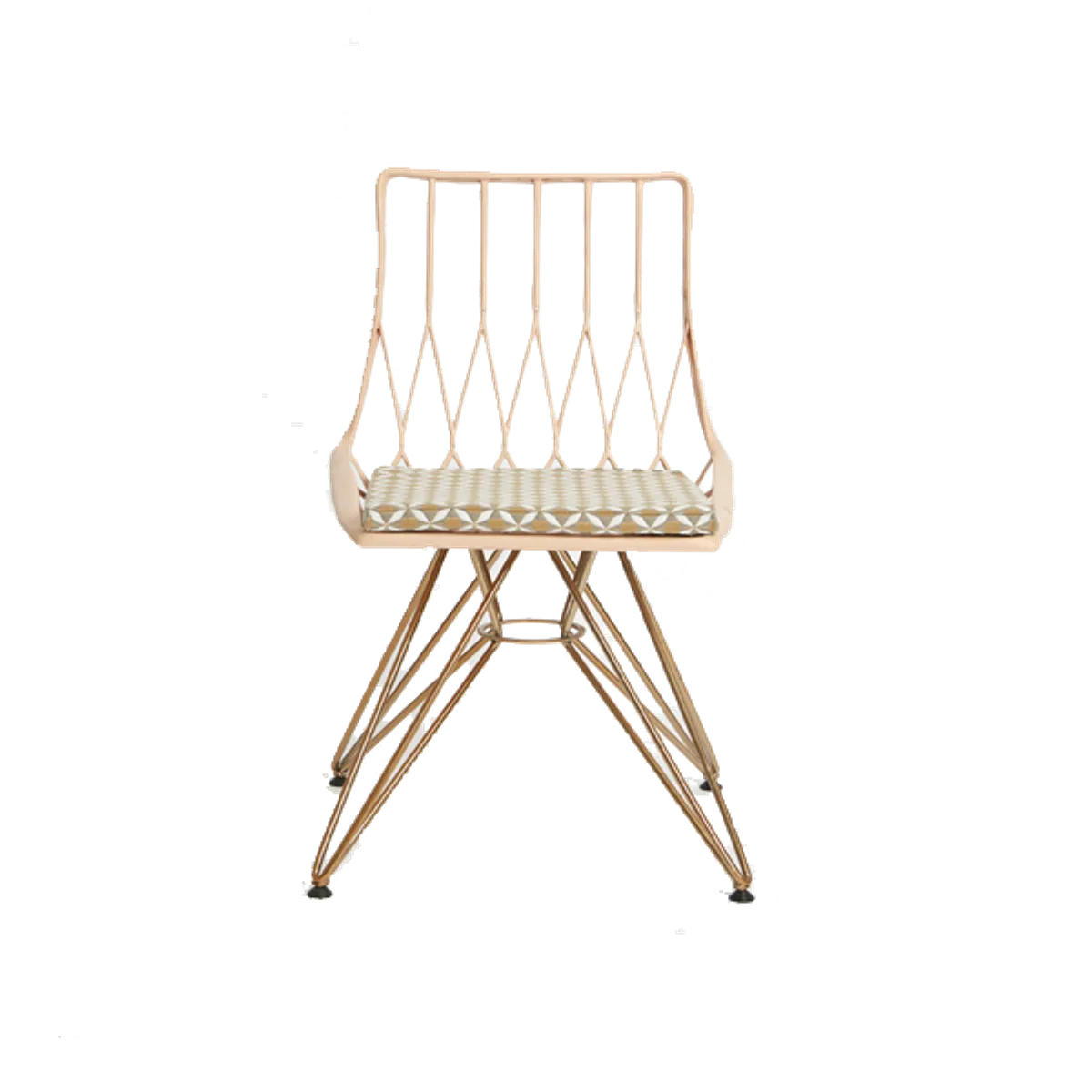 Web Rumba Side Chair Apricot Brass