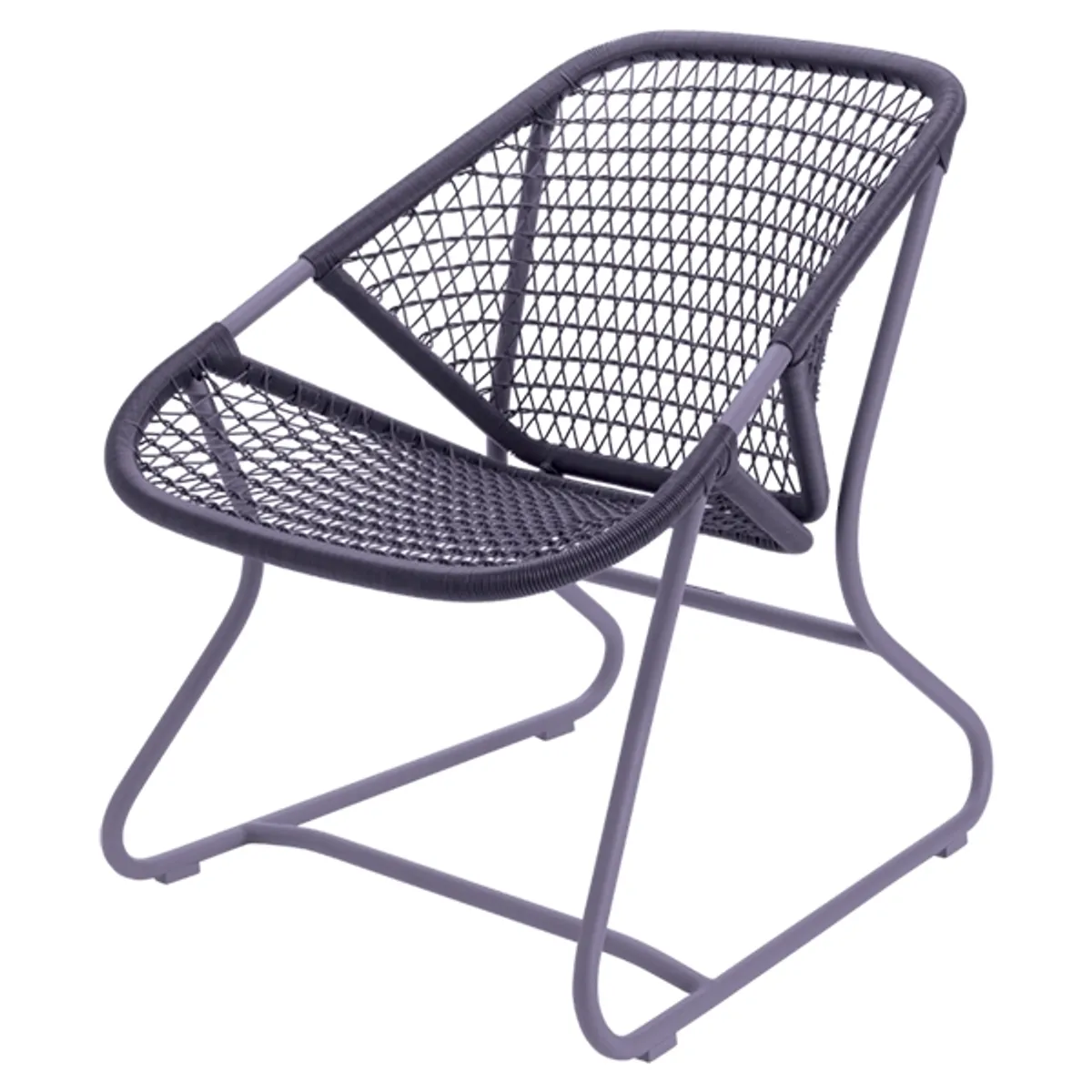 Web Sixties Lounge Chair Plum