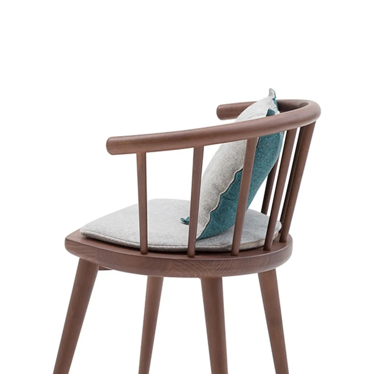 Web Vienna Chair Walnut With Seat Cushion