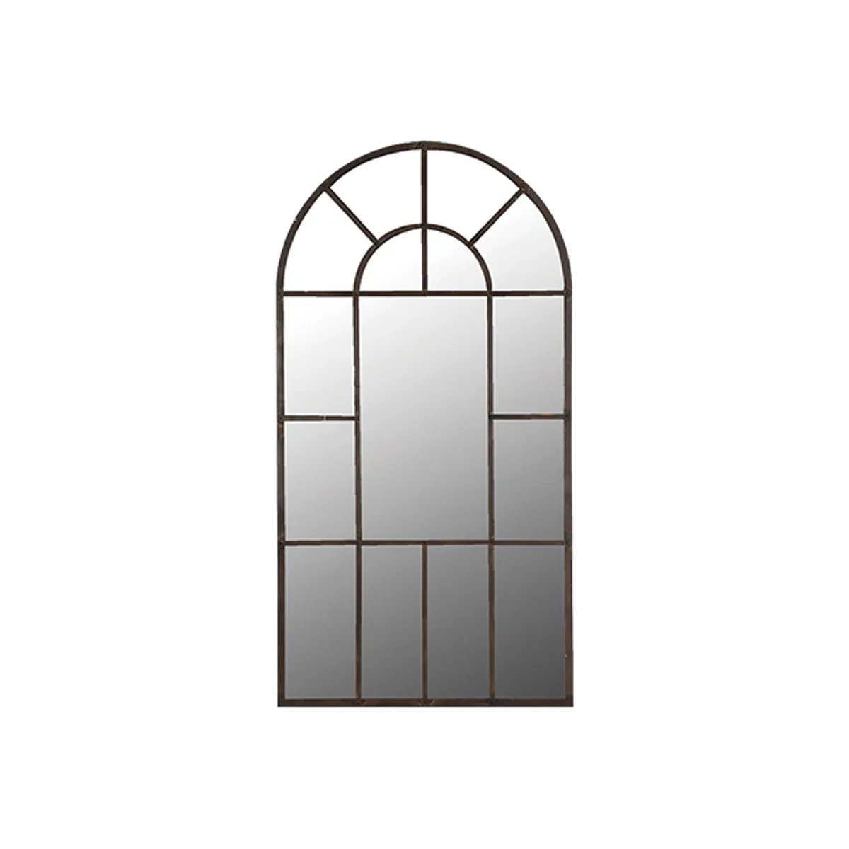 Web Arched Window Mirror