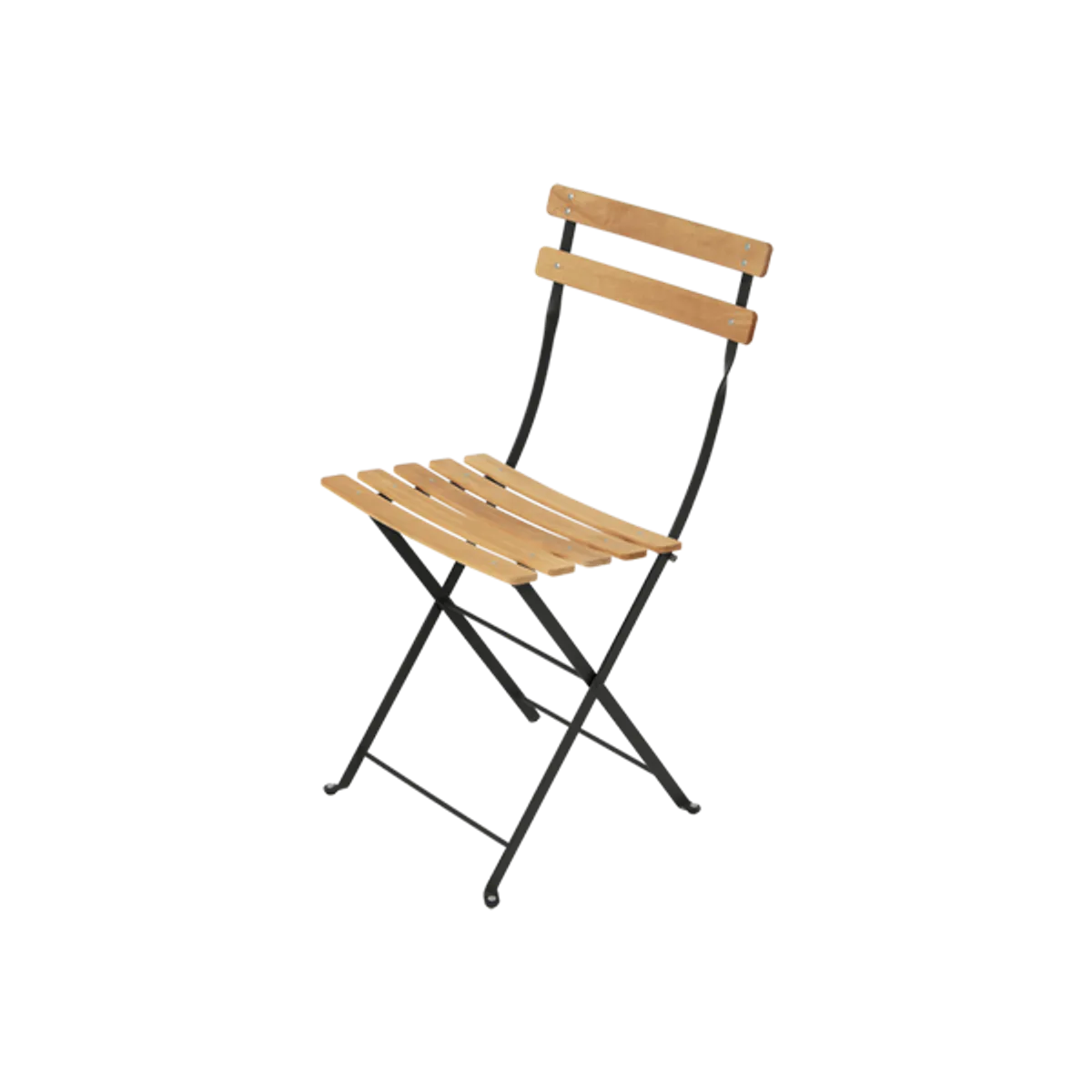 Web Bistro Natural Beech Wood Outdoor Chair In Black