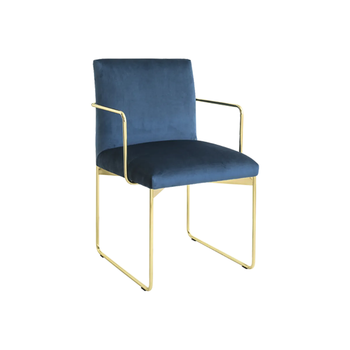Web Gala Armchair Gold And Blue Inside Out Contracts