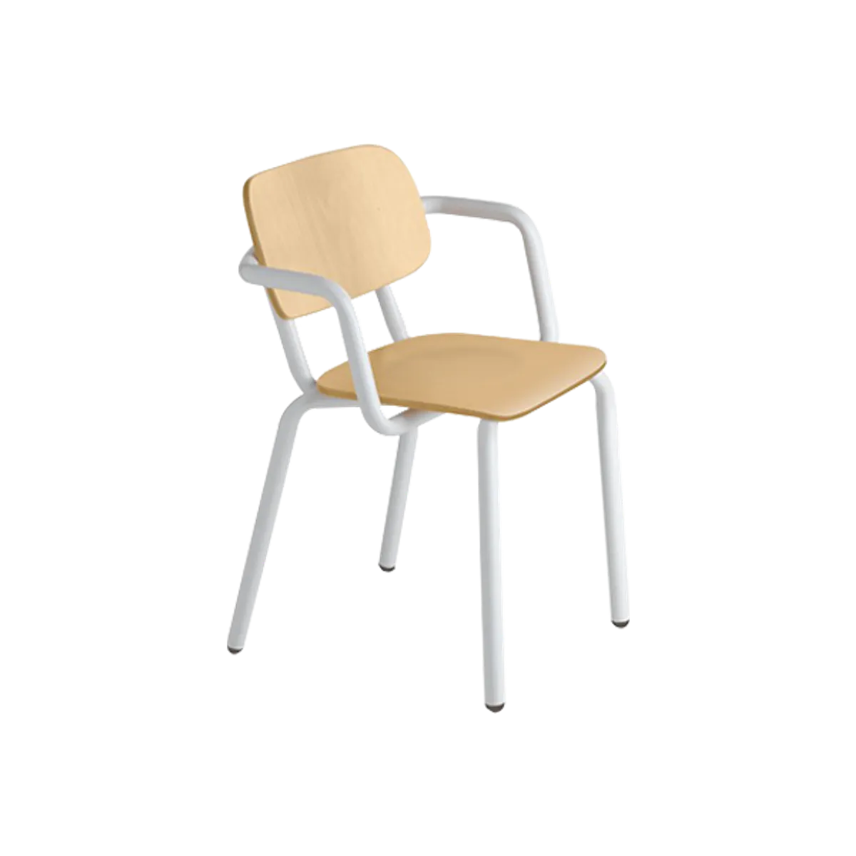 Web Hull Armchair Metal Frame Chair In White