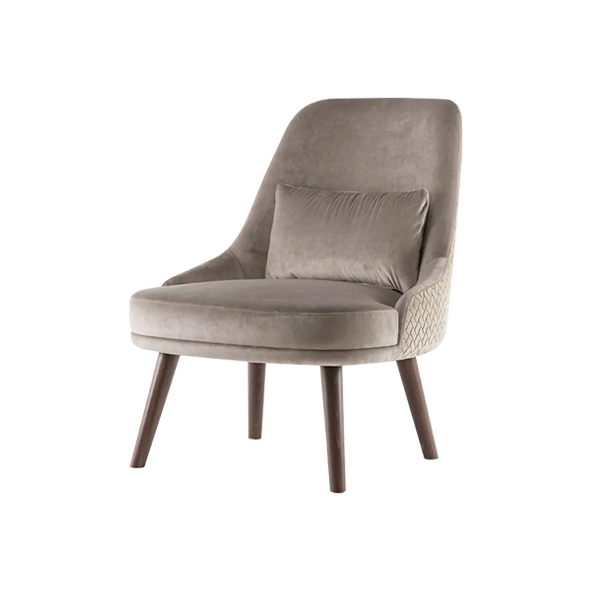 Web Nandie Lounge Chair Healthcare Furniture Nude Upholstery And Wooden Legs Insideoutcontracts
