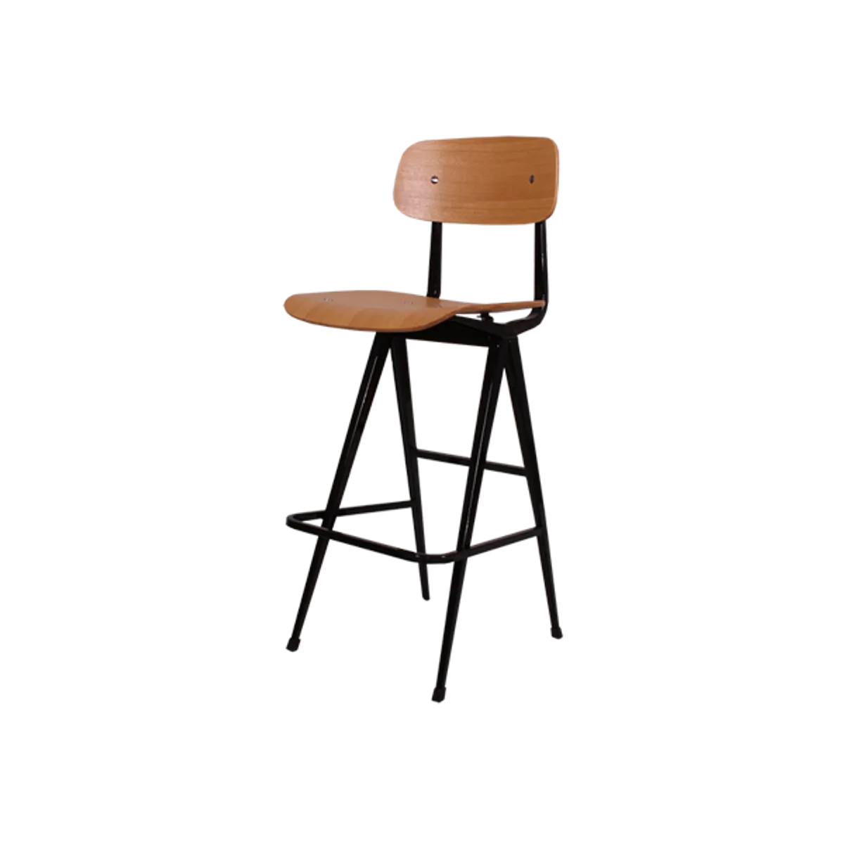 Web Venture Bar Stool Wooden And Steel Stool Classic Design For Cafes Bars And Restaurants 023