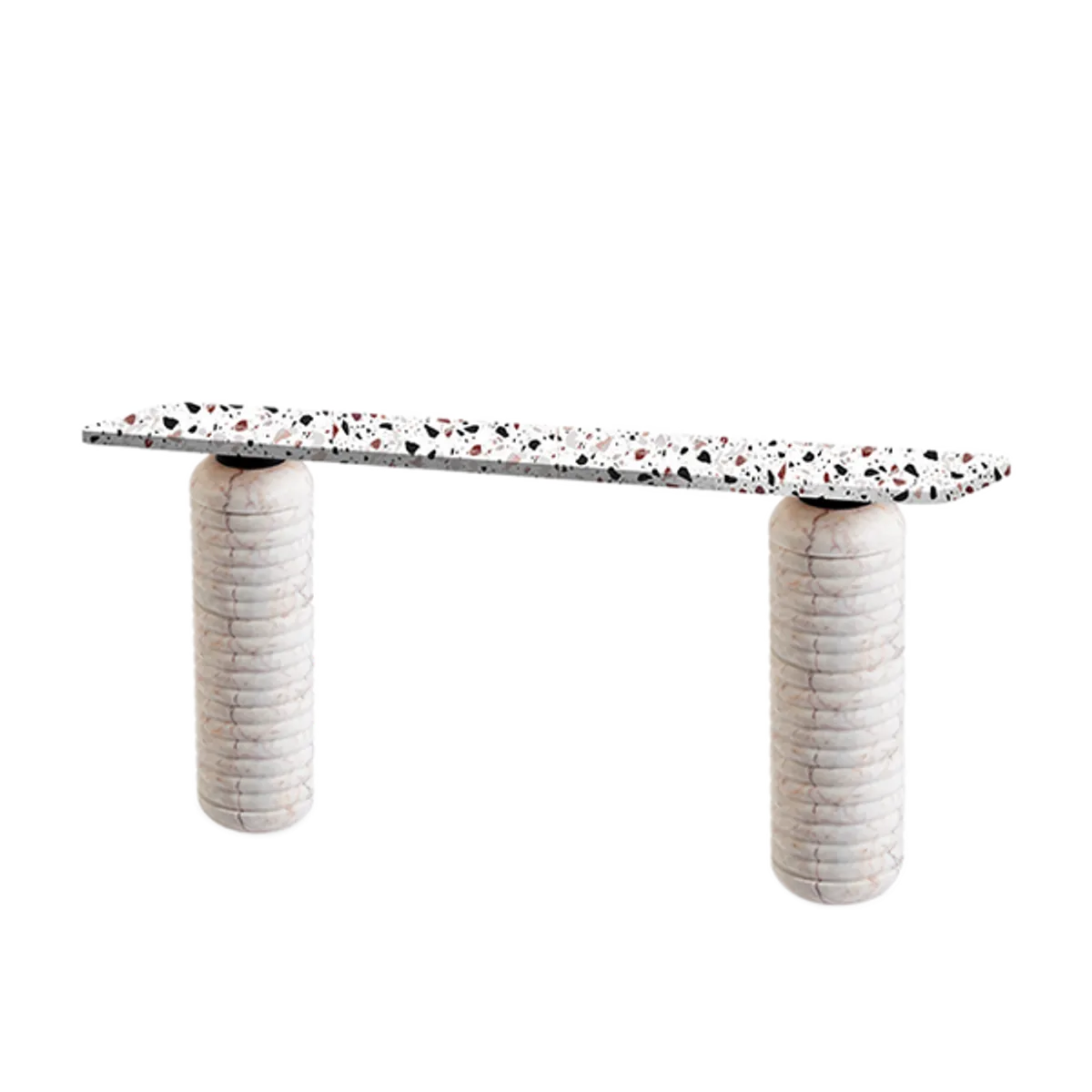 Web Zeus Console Table Marble And Terrazzo By Insideoutcontracts