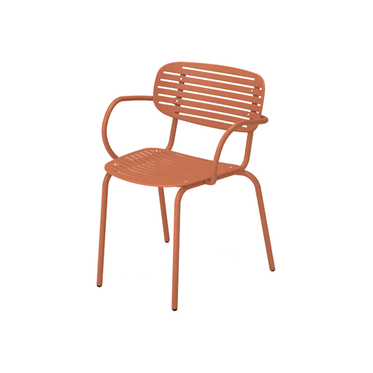 Web Mom Armchair In Orange Metal Furniture For Outdoors