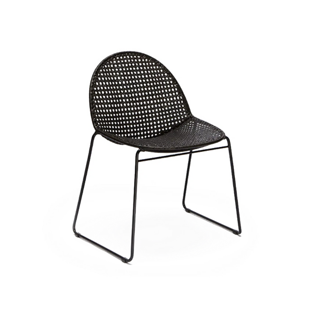 Web Percolator Side Chair Cane With Sled Legs For Cafes And Restaurants 984