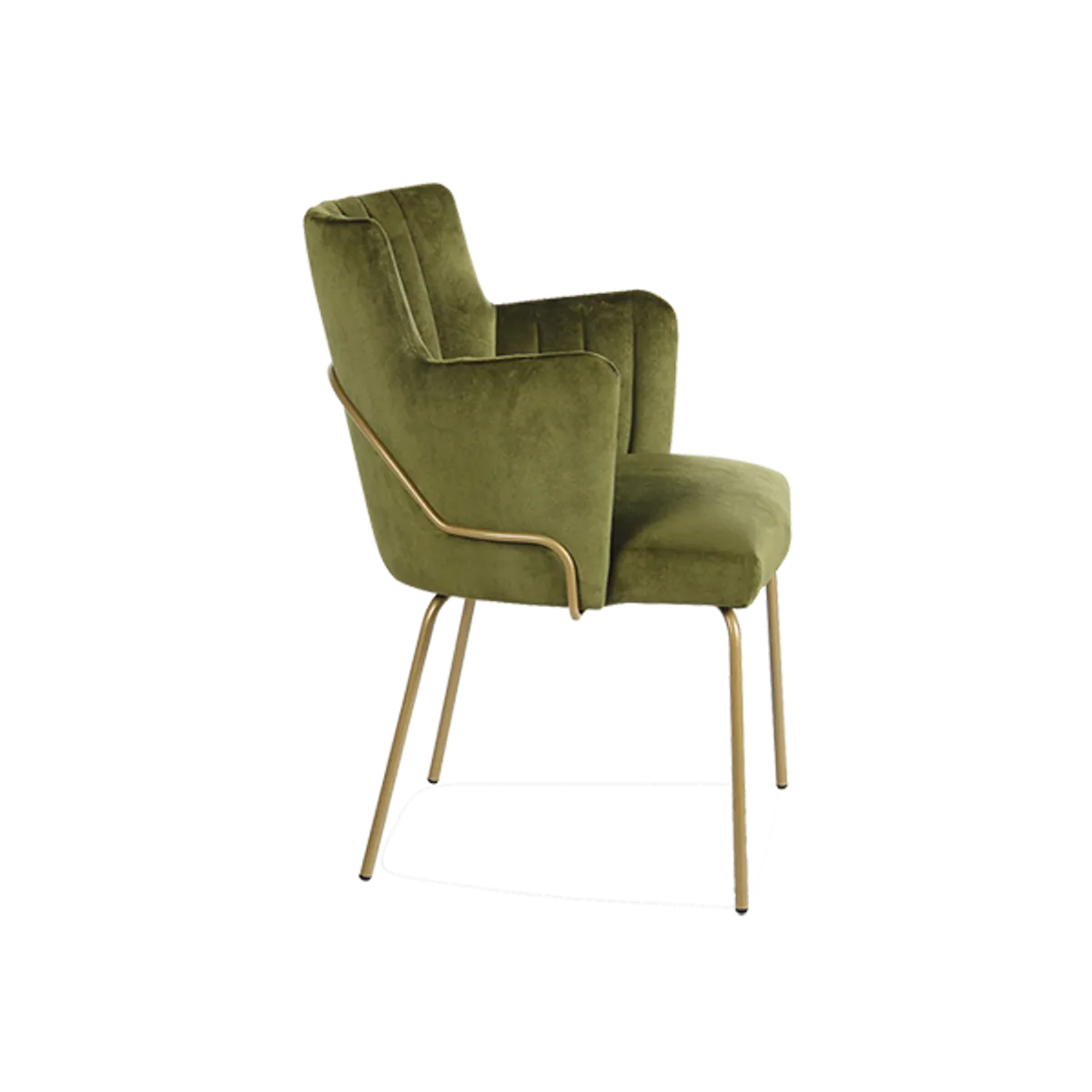 Web Shaftesbury Green Metal Armchair