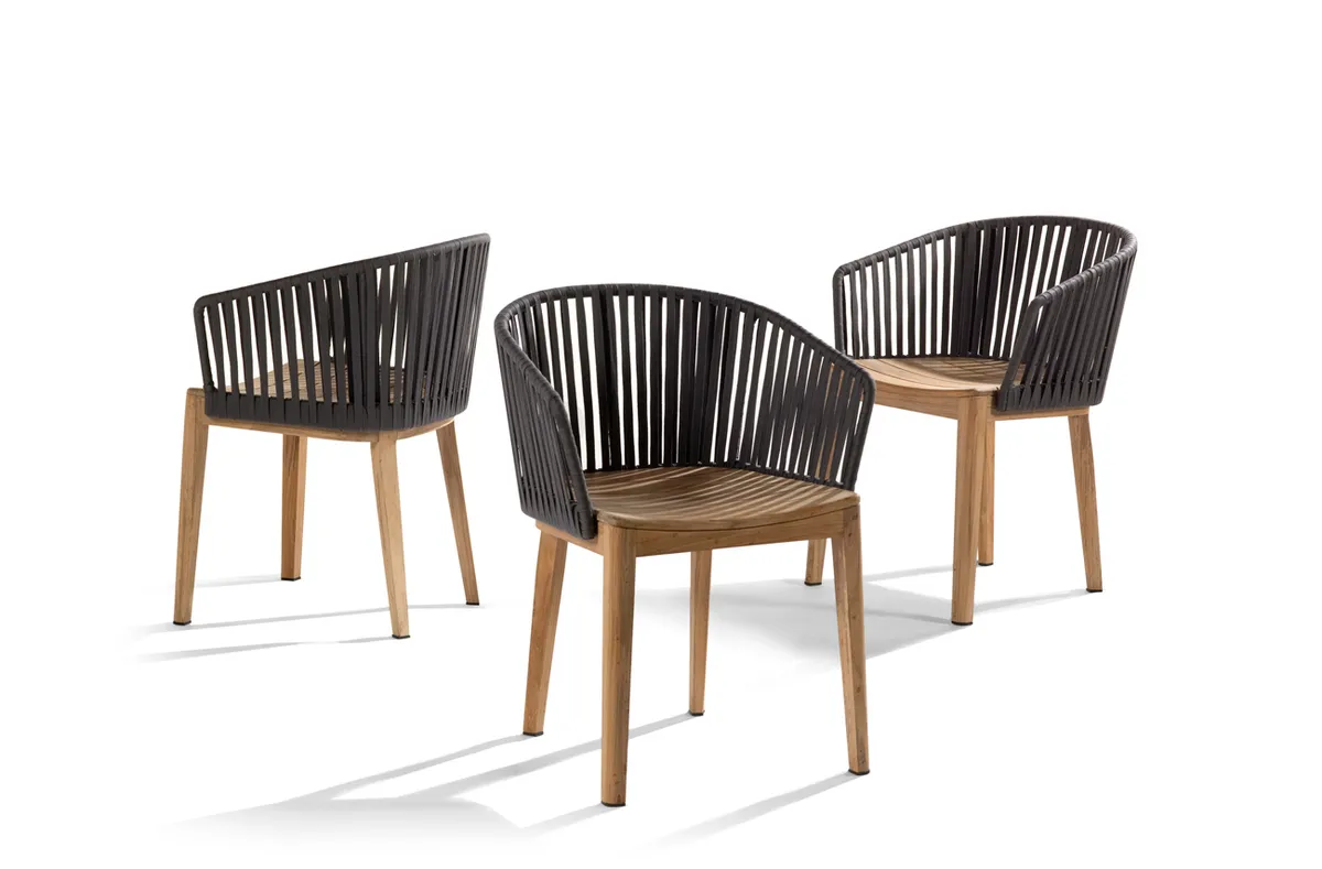 Yarn Armchair Teak Outdoor Chairs