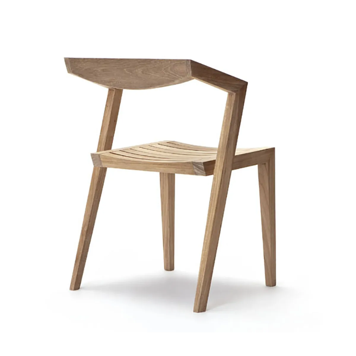 Borough Side Chair Stacking Outdoor Furniture In Teak Wood 077