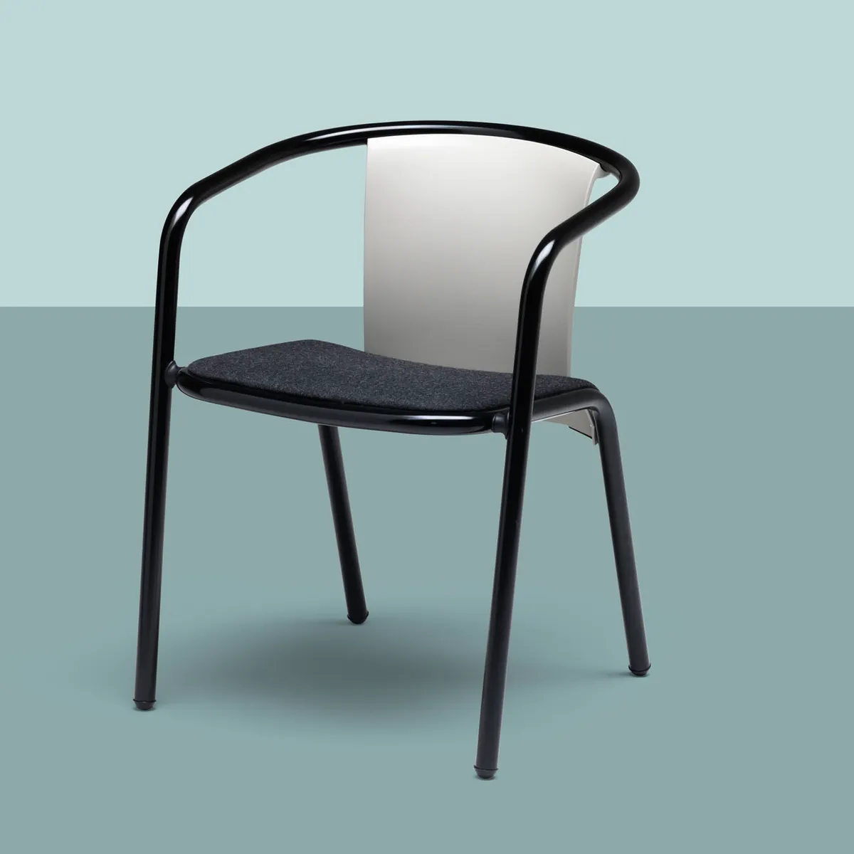 Mare Armchair For Outdoors In Metal Black Finish