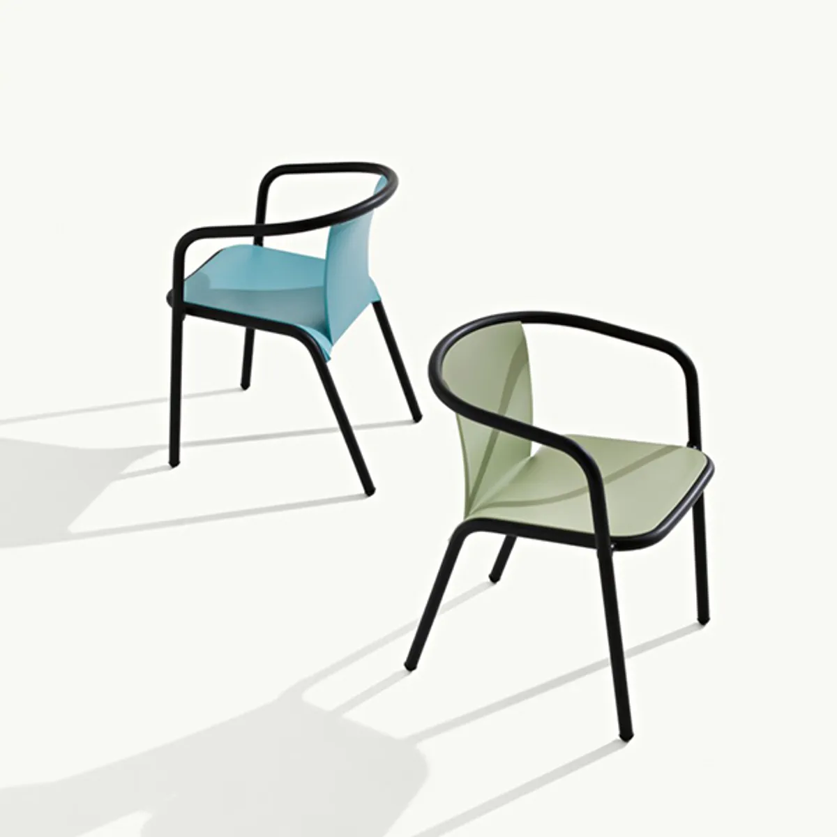 Mare Armchair For Outdoors With Tubular Metal Frame