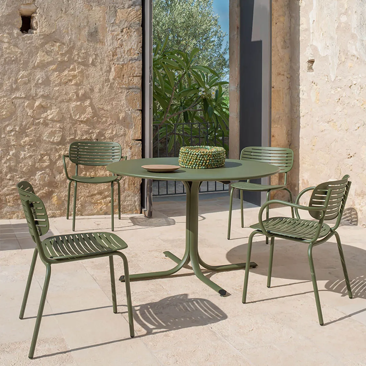 Mom Chairs In Green Metal Outdoor Furniture By Insideoutcontracts