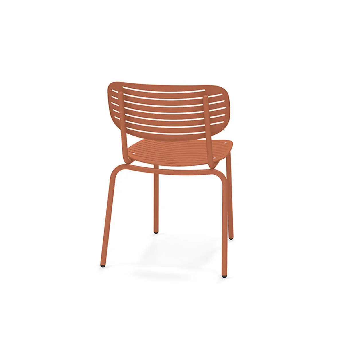Mom Side Chair In Orange Metal Furniture For Outdoors 030