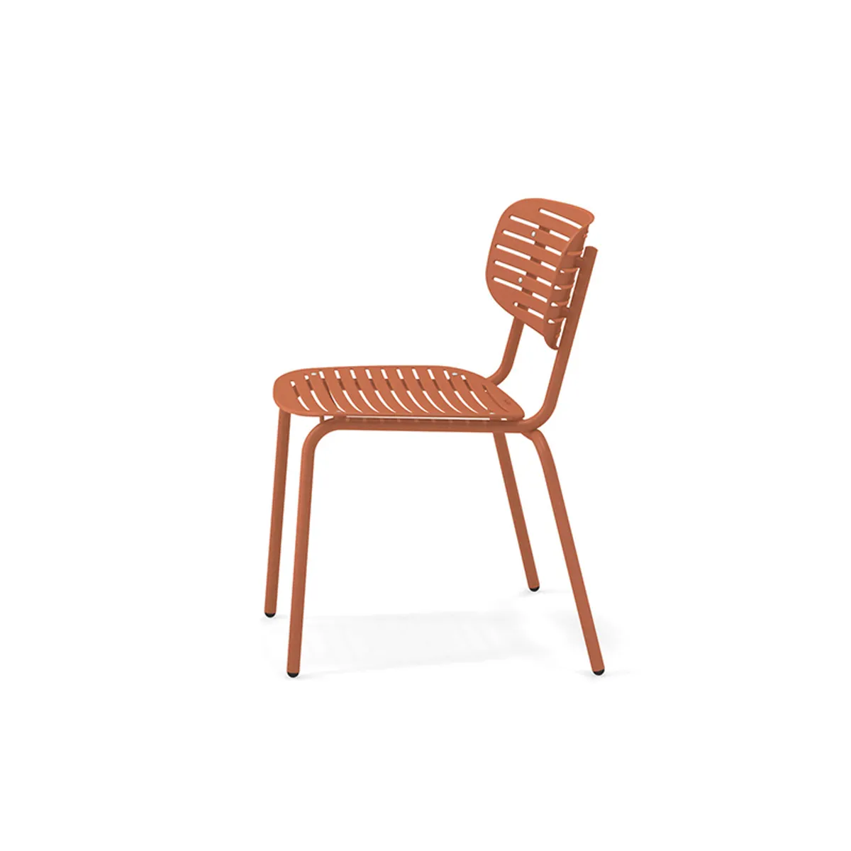 Mom Side Chair In Orange Metal Furniture For Outdoors 032