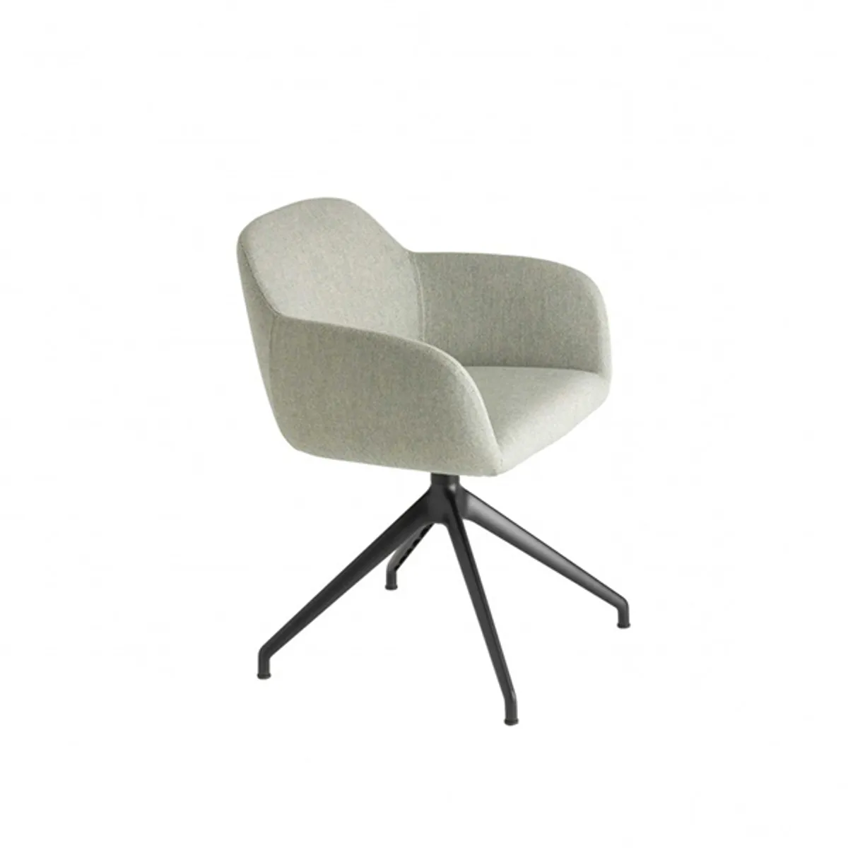 Myra Armchair Green With Spider Base 678