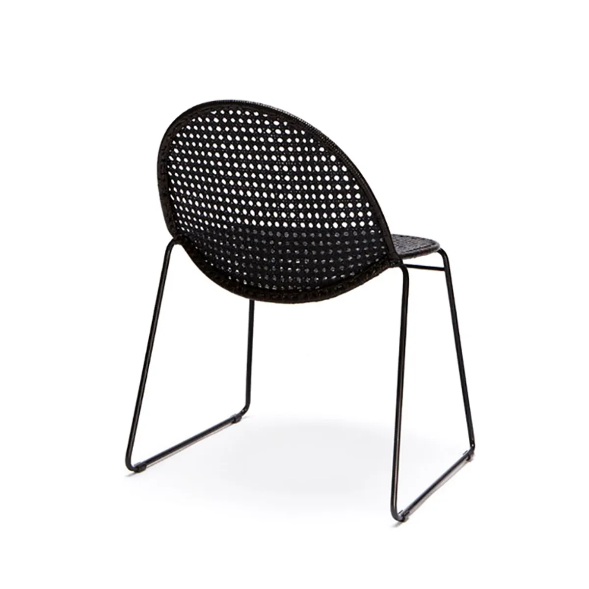 Percolator Side Chair Cane With Sled Legs For Cafes And Restaurants