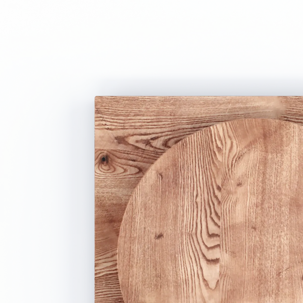 Solid Wood Character Ash Table Top Thumb