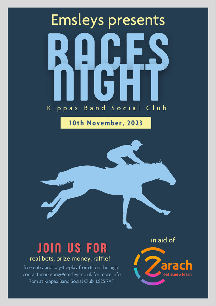 Emsleys Races Night Poster