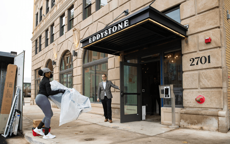 The District Detroit - Tenants moving into the Histroic Eddystone