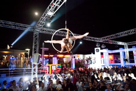 Aerial Hoops Circus Performers in Cyprus Gecko Live Entertainment