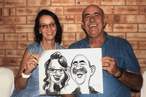 Caricaturist Alan Walkabout Acts Gecko Live Entertainment