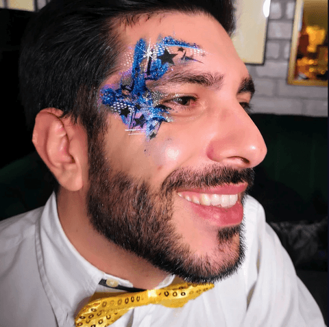 Live Glitter Face Painting Gecko Live Entertainment