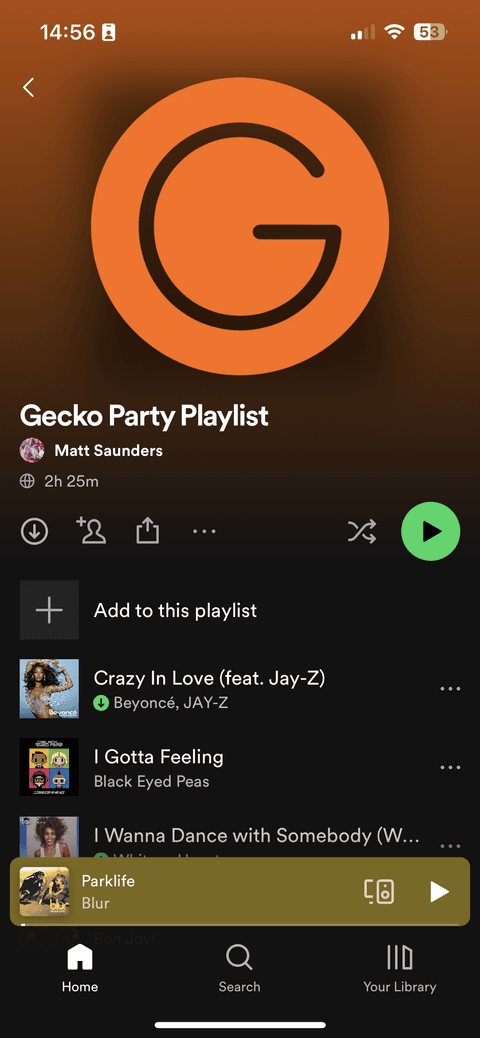 Sharing a Spotify Playlist Step 1
