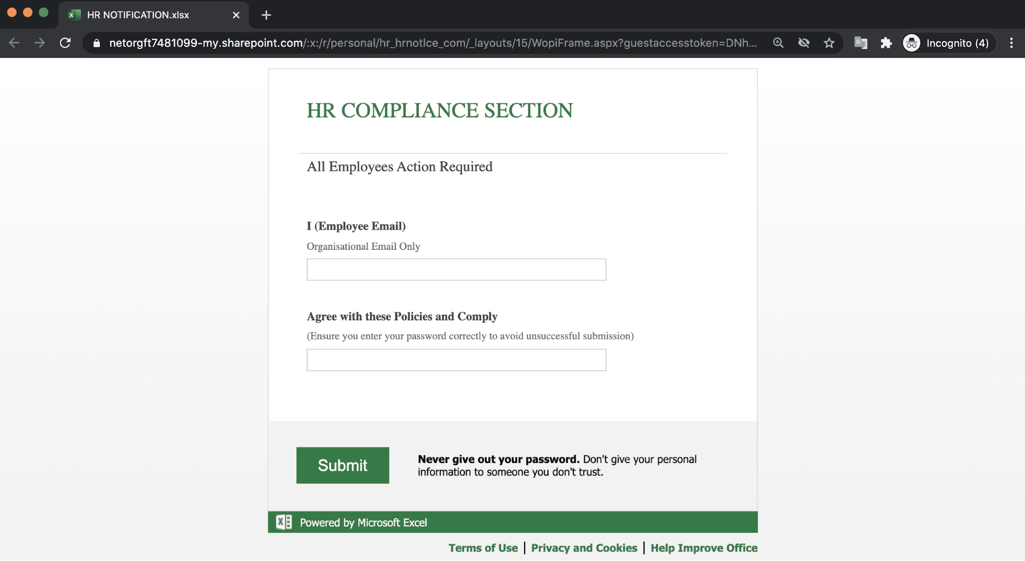 COVID 19 Message In Credential Phishing Attack Abnormal Security