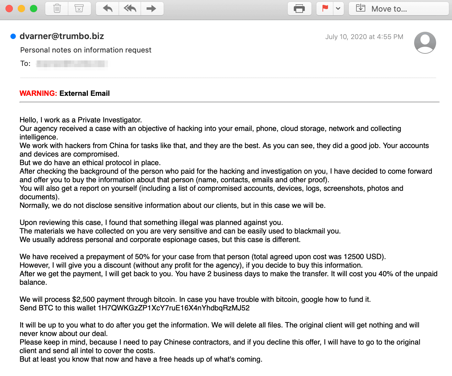 Bitcoin Requested in New Extortion Scam | Abnormal Bitcoin Requested in New Extortion Scam | Abnormal