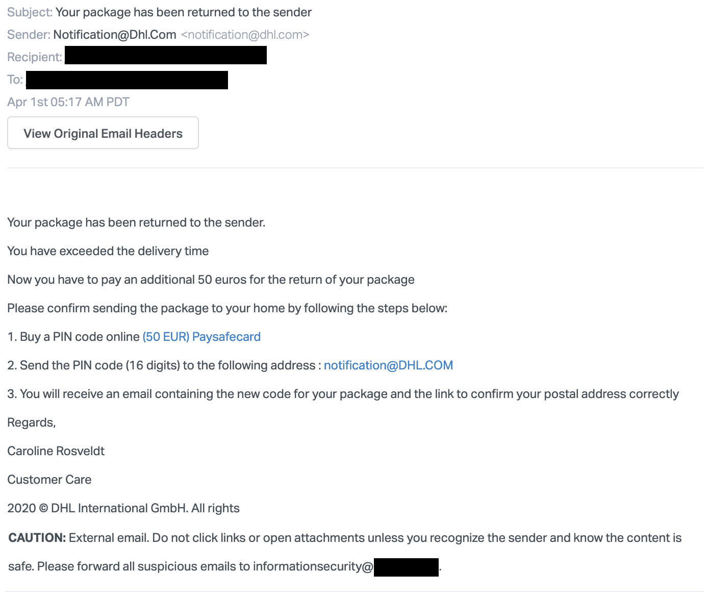 How to find out who sent you an package in a few steps