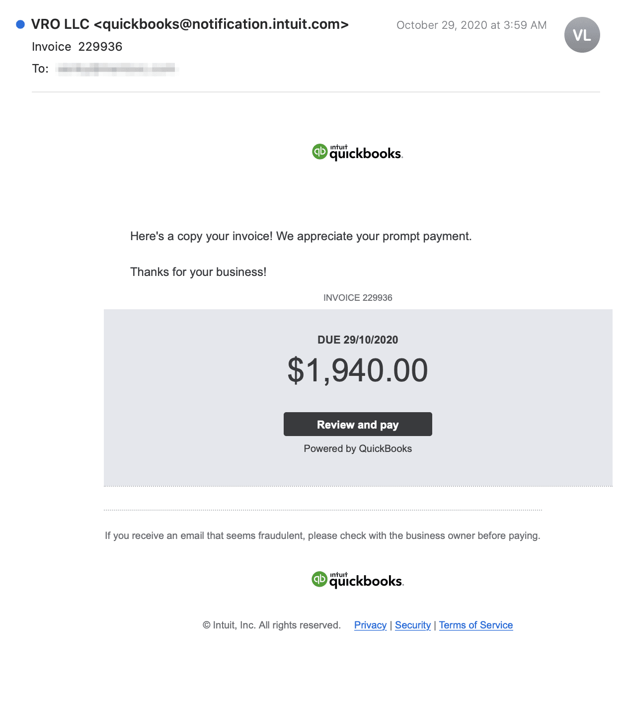 QuickBooks Impersonated in Invoice Fraud Scheme Abnormal
