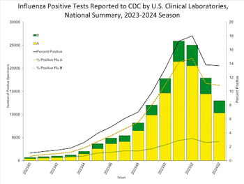CDC Flu season chart