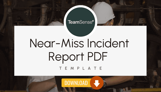 Text that says near-miss incident report pdf