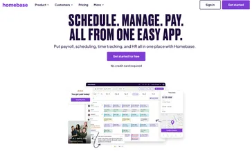 Homebase homepage